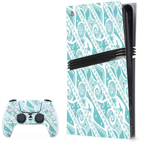 Disney Princess Moana Pattern PS5 Pro Bundle Skin